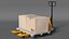 Transpallet manuale Lion con scatole attrezzate