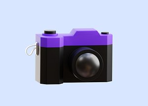 Camera Photo 3D Illustration 3D model