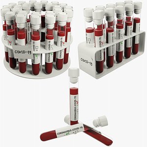 Coronavirus Test Tubes Collection V3