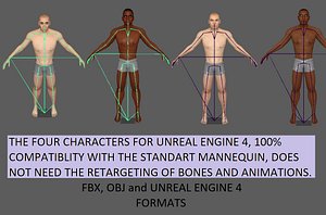 male people 3D model