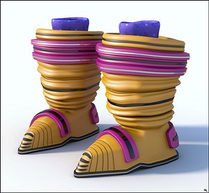boots girl sci-fi model