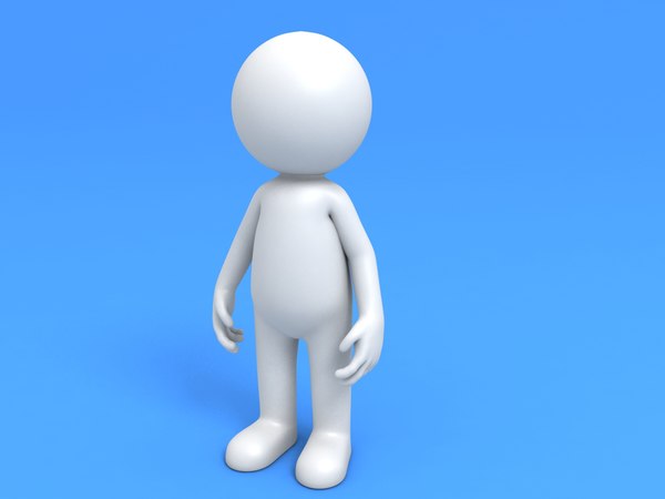 棒人間のキャラクターがリギング3Dモデル - TurboSquid 1633120