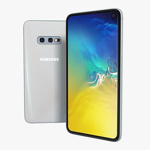 samsung galaxy s10e white 3D
