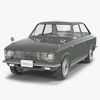 Toyota Corolla E10 1966 Simple Interior Gray