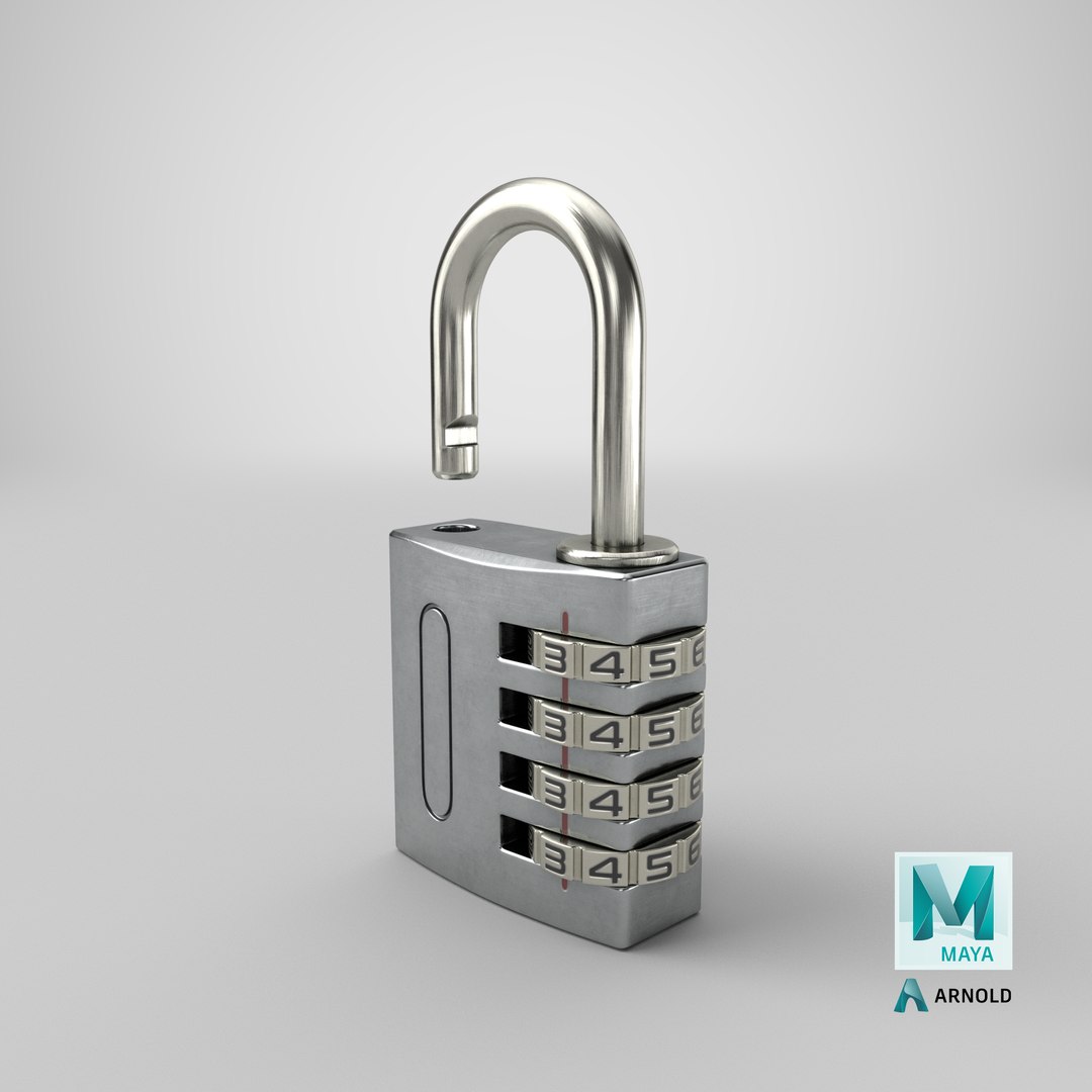 Combination Pad Lock Silver 3D model https://p.turbosquid.com/ts-thumb/Ew/N6cFjb/E1/stemcell_maya_arnold_render/png/1666762549/1920x1080/fit_q87/ac346327d300c92bb1f533dd876b3fa5bbc40213/stemcell_maya_arnold_render.jpg