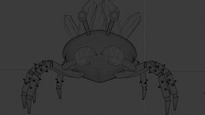 Cartoon Stylized Crab Set