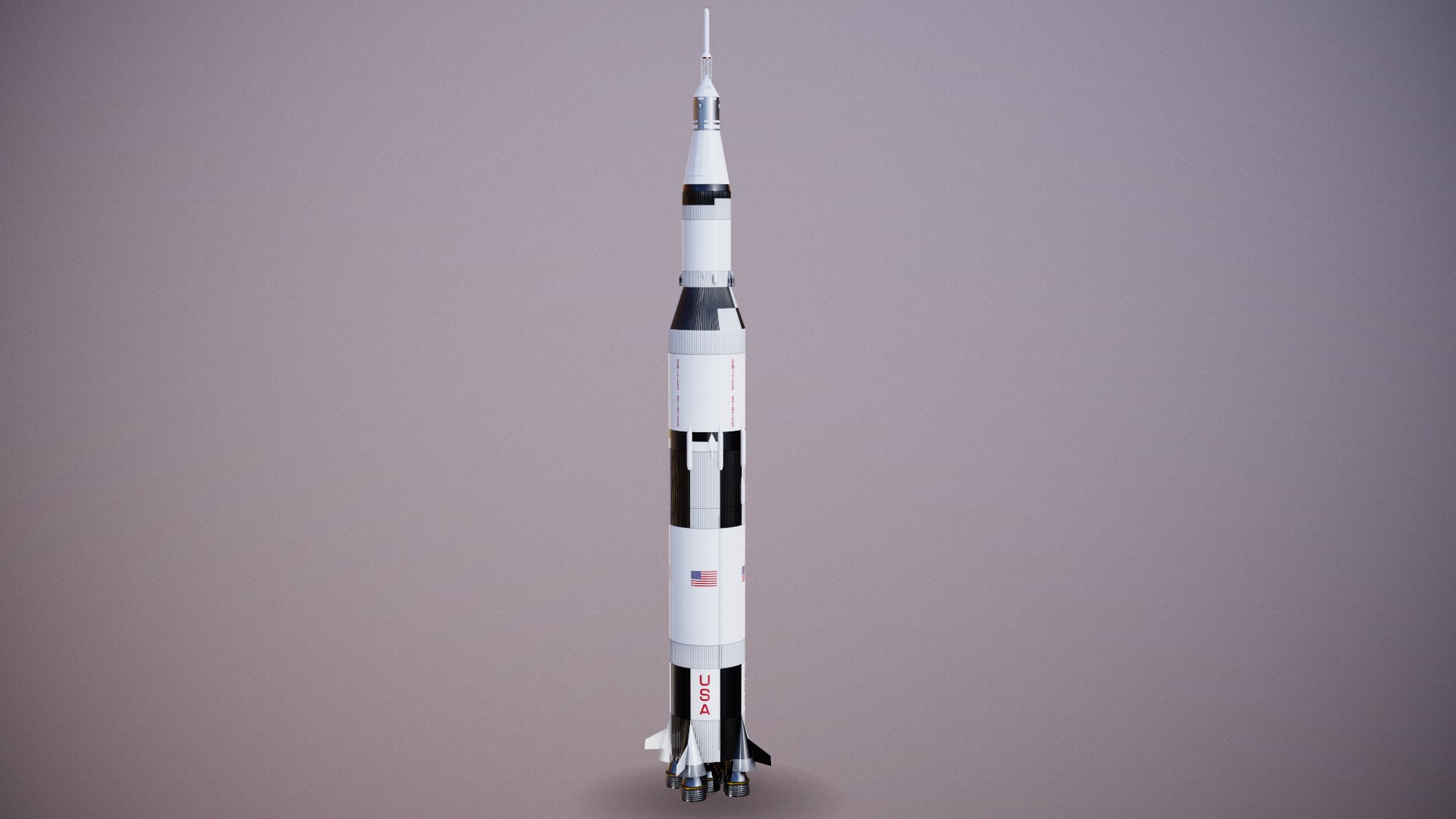 Saturn V Launch Vehicle 3D Model - TurboSquid 1549913