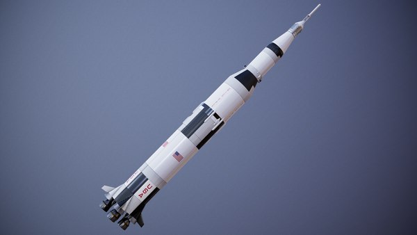 サターンVロケット3Dモデル - TurboSquid 1549913