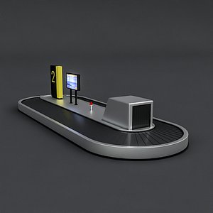 airport luggage 3D model