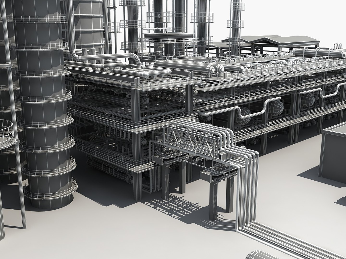 refinery unit 3d max