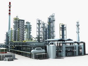 refinery unit 3d max