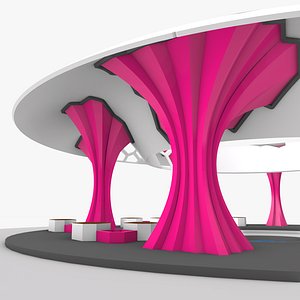 3D model Floral Columns Plaza