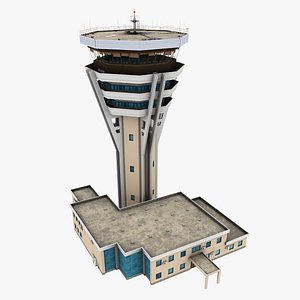 3D air traffic tower model
