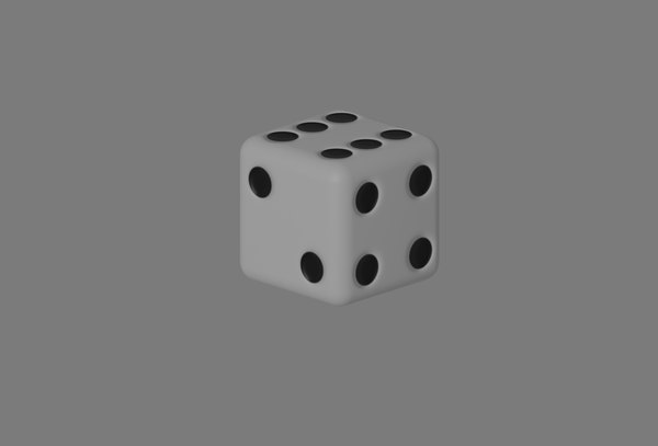 サイコロ3dモデル Turbosquid
