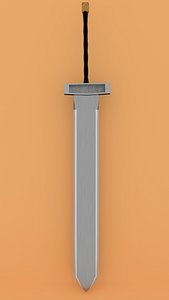3D broadsword blender