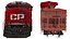 Locomotive Canadian Pacific with Hopper Car Generic model