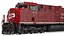 Locomotive Canadian Pacific with Hopper Car Generic model