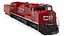Locomotive Canadian Pacific with Hopper Car Generic model