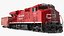Locomotive Canadian Pacific with Hopper Car Generic model