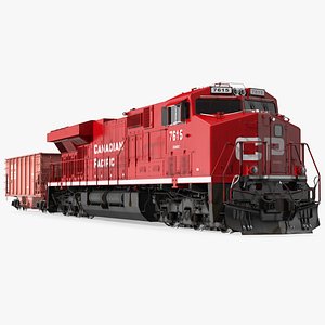 Locomotive Canadian Pacific with Hopper Car Generic