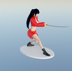Anime Sword Fighting Girl