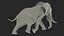 Animated Elephant Running Rigged for Maya