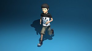 Small boy rigged and animated