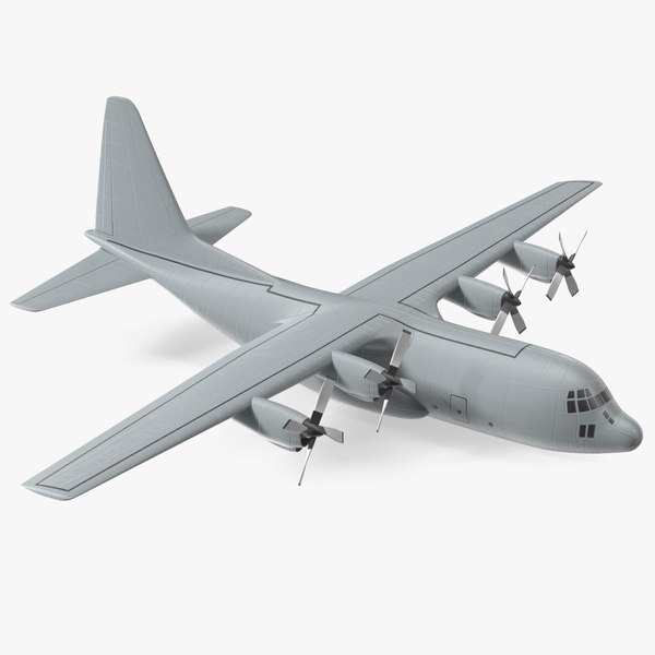 Turboprop Military Transport Aircraft Scale Model 3D model
