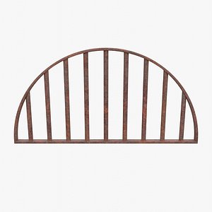 Rusty Semicircular Sewer Grate