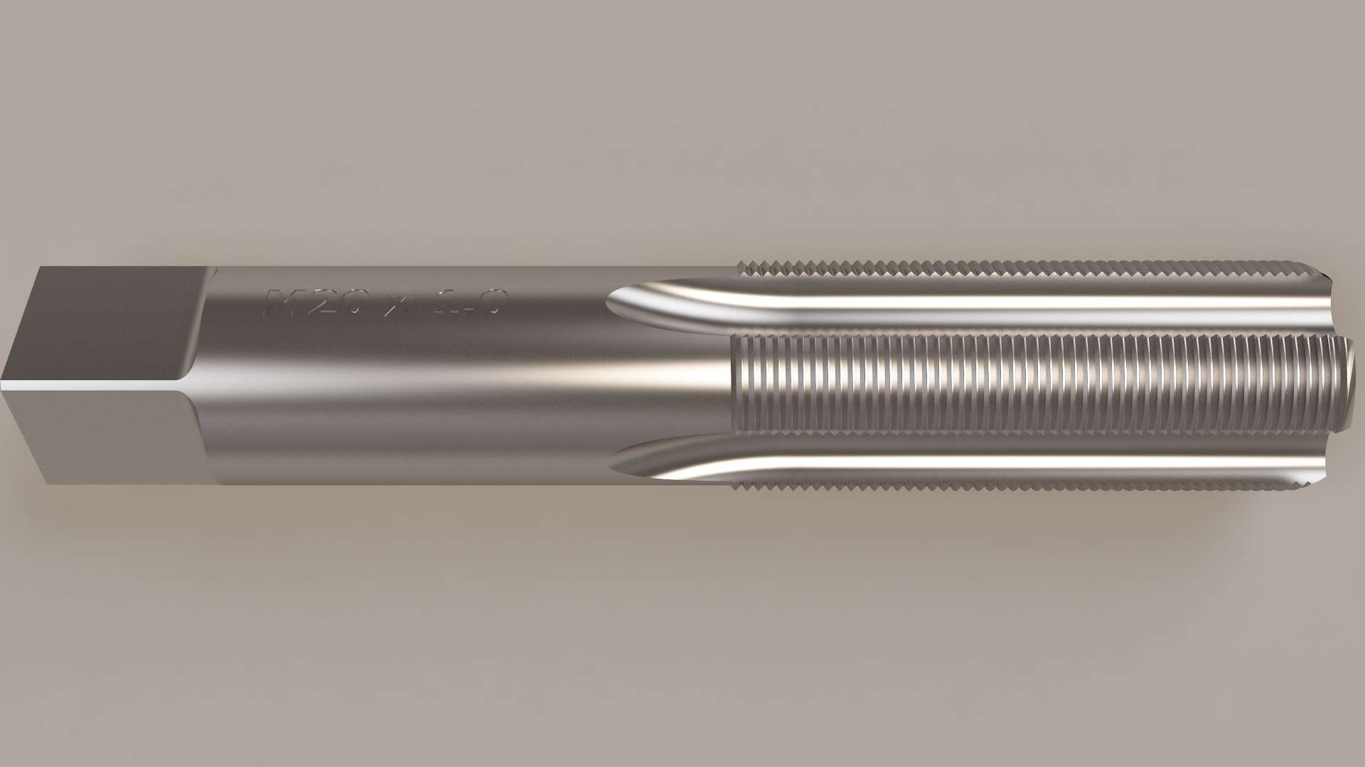 Radius Milling Tapping End 3d Model