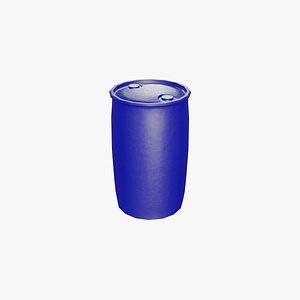 Plastic Tight Head Drum 120L 3D model