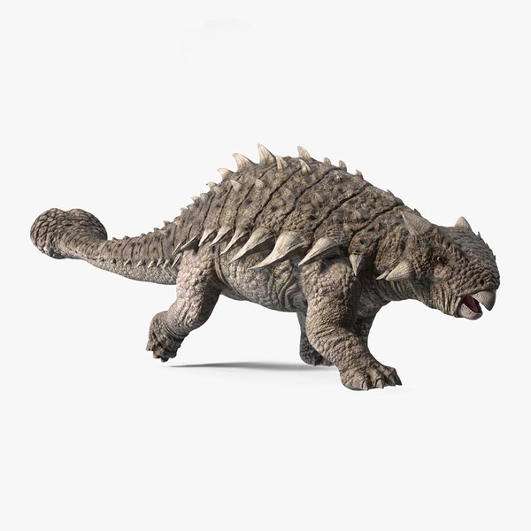 3D Ankylosaurus from Desert Habitats Rigged for Maya model