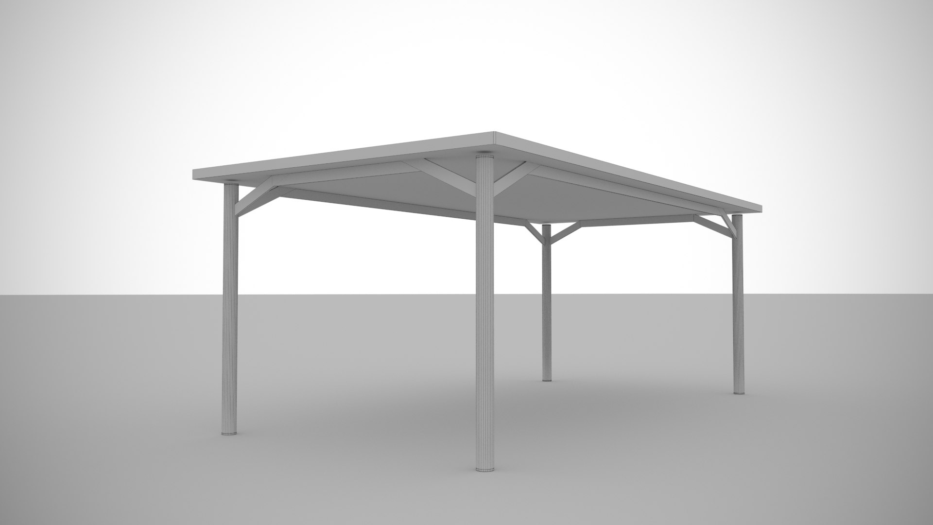 3D Wooden Table Low-poly Model - TurboSquid 2025847
