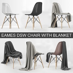 vitra eames plastic chair 3D model