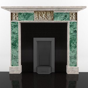 fireplace 3d obj