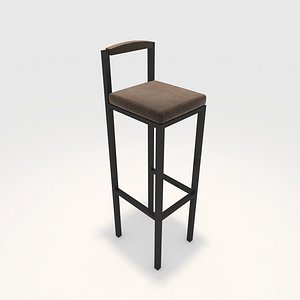 3D Bar Stool 7