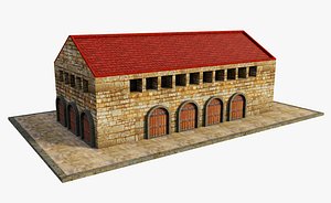 Ancient Pier Building 3D model