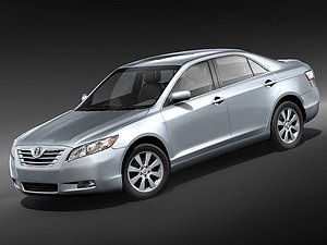 3d model toyota camry 2008 hybrid