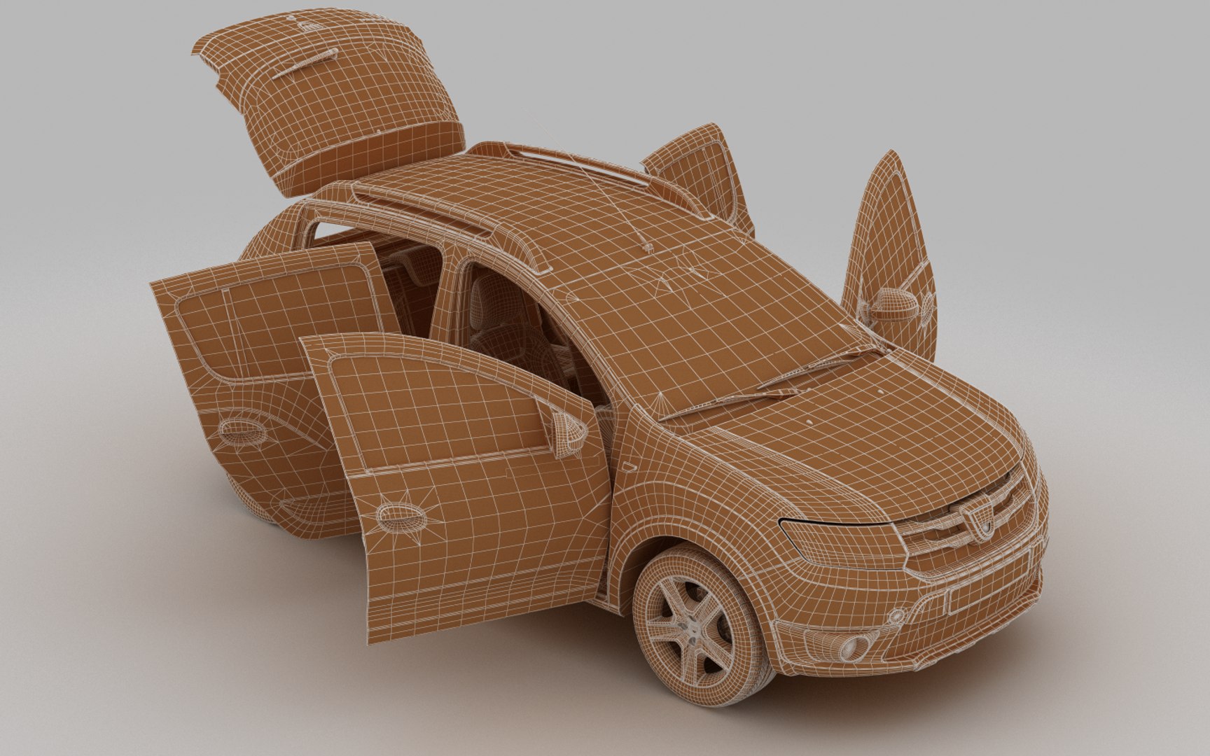 3ds max car interior