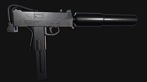 machine pistol mac-10 3D