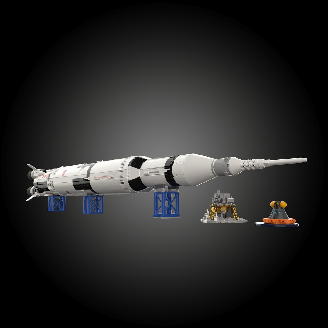 Lego 92176 -NASA Apollo Saturn V Model - TurboSquid 2116206