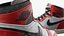 Nike Air Jordan Retro Basketball Footwear High Red 3D model