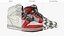 Nike Air Jordan Retro Basketball Footwear High Red 3D model