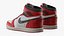 Nike Air Jordan Retro Basketball Footwear High Red 3D model