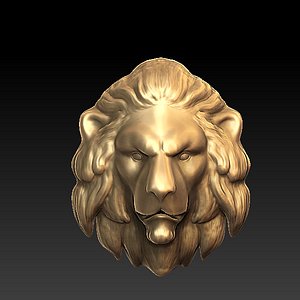 3ds max lion head sculpture