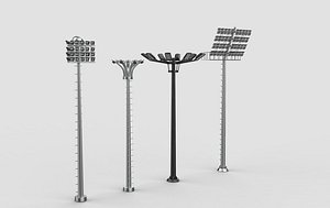 3D model Stadium Light Tower all 3D model