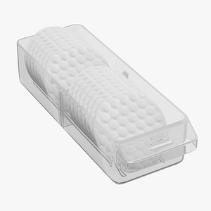 Transparent Storage Bin for Cotton Pads