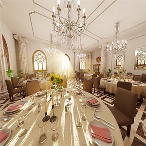 Restaurant Luxury 3D model