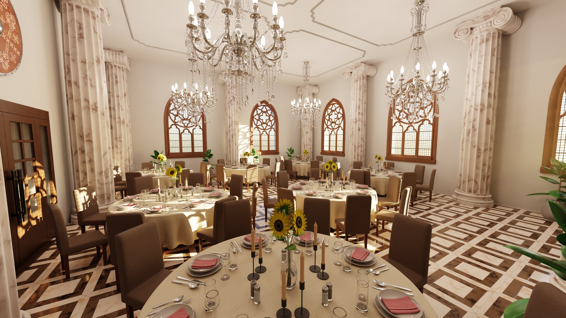 Restaurant Luxury 3D Model - TurboSquid 1977019