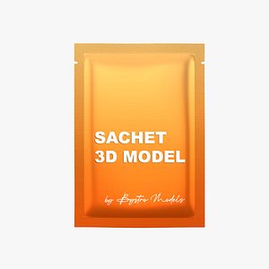 Sachet Packaging Single Use Mockup